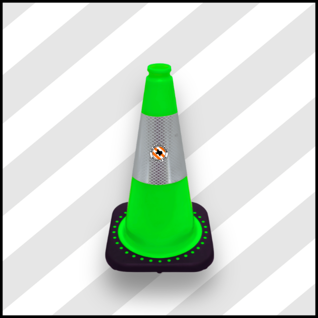 18” Lime Green Traffic Cone 4 lb